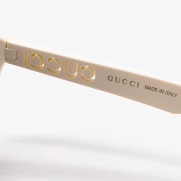 NEW GUCCI GG1570S 003 SQUARE BEIGE BROWN UNISEX SUNGLASSES GUCCI - Picture 8 of 10